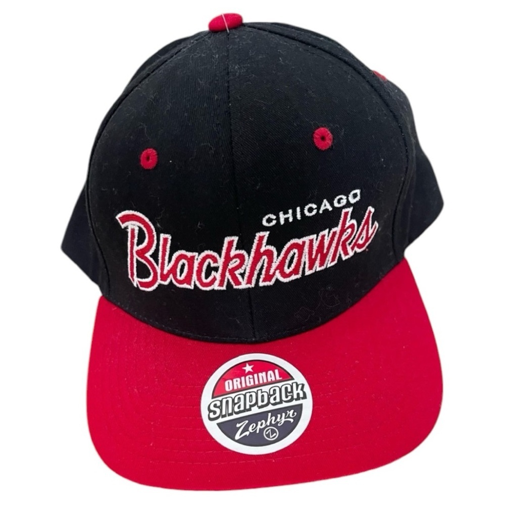 ZEPHYR Red/Black Chicago Blackhawks NHL Sports Original SnapBack Baseball Hat